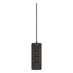 سوکت آبی 6 AC با پورت USB-A X2 USB-C X4 انگلستان (سیم 3M) - مشکی - برند پرودو Porodo - تصویر 3