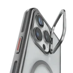 کیف ELIO PC با پایه حلقه دوربین برای iPhone 16 PRO MAX- SILVER - برند لِوِلو Levelo - تصویر 8