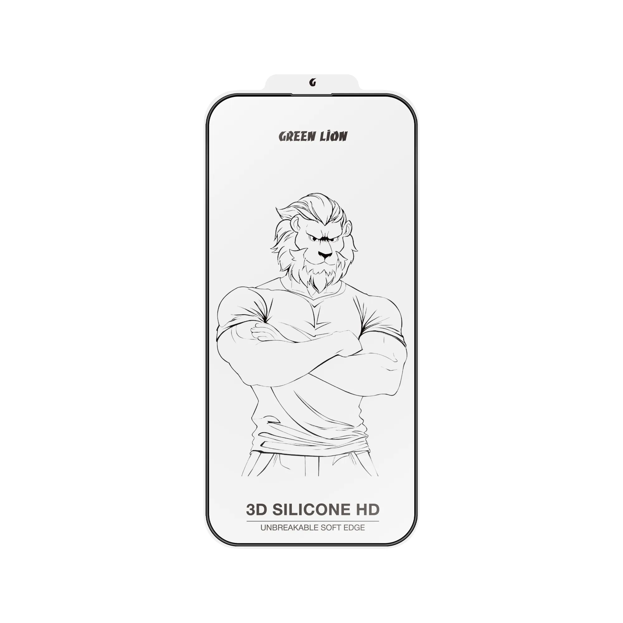 3D SILICONE PLUS EDGE GLASS با وضوح بالا برای IPHONE 16 PRO MAX - CLEAR - برند گرین لاین Green lion محافظ صفحه نمایش گرین لاین مدل 3D Silicone Plus مناسب برای iphone 16 Pro Max - تصویر 1