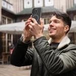 قاب ماتئو با دستگیره پایه پایین برای iPhone 16 PRO MAX- GRY - برند لِوِلو Levelo - تصویر 6