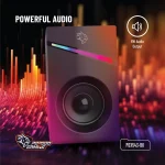 بلندگوهای سیمی 1.1M RGB - مشکی - برند پرودو گیمینگ Porodo gaming - تصویر 4
