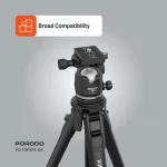 پایه سه پایه تاشو و قابل انعطاف - مشکی - برند پرودو Porodo - تصویر 12