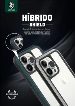 قاب محافظ HIBRIDO سبز برای آیفون 13 (6.1 اینچ) - مشکی - برند گرین لاین Green lion - تصویر 5