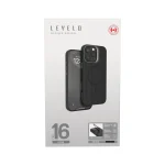قاب سیلیکونی LIVIA TPU برای آیفون 16 پرو - مشکی - برند لِوِلو Levelo - تصویر 5