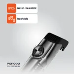 دستگاه خلاء شارژی دوگانه ضد آب LIFETSYLE 1400MAH - خاکستری و BLAC - برند پرودو Porodo - تصویر 11
