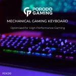 صفحه کلید مکانیکی (انگلیسی / عربی) - مشکی - برند پرودو گیمینگ Porodo gaming - تصویر 5