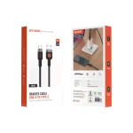 آلوم. کابل بافته آلیاژی USB TO TYPE-C 1.2M - مشکی - برند پرودو Porodo - تصویر 16