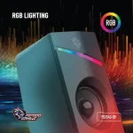 بلندگوهای سیمی 1.1M RGB - مشکی - برند پرودو گیمینگ Porodo gaming - تصویر 5