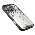CASE GRIPSTAND MORPHIX با نگهدارنده کارت برای IPHONE 16 PRO - WHITE - برند لِوِلو Levelo - تصویر 4
