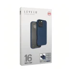 کیف سیلیکونی LIVIA TPU برای iPhone 16 PRO - BLUE - برند لِوِلو Levelo - تصویر 7