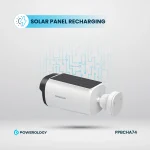 دوربین خورشیدی 5 واتی ضد آب هوشمند در فضای باز با 5200MAH و 256 گیگابایت - سفید - برند پاورولوژی Powerology - تصویر 12