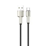 کابل آلیاژ روی بافته شده USB-A به USB-C 18W 1M - مشکی - برند گرین لاین Green lion