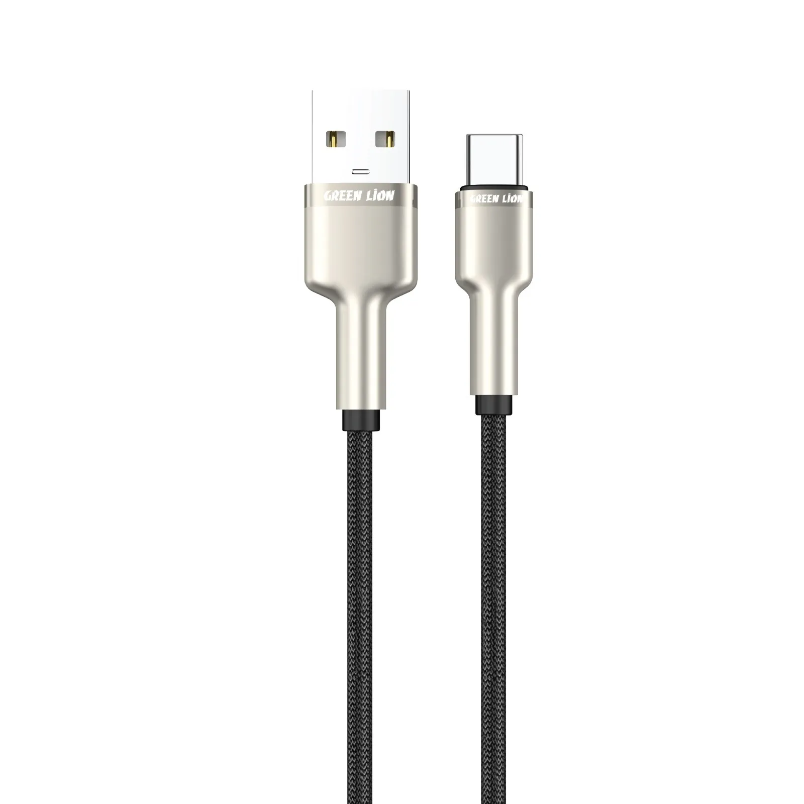 کابل آلیاژ روی بافته شده USB-A به USB-C 18W 1M - مشکی - برند گرین لاین Green lion کابل آلیاژ روی بافته شده USB-A به USB-C 18W 1M - مشکی - برند گرین لاین Green lion - تصویر 1