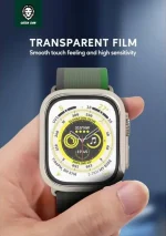 محافظ فوق العاده شیشه HD برای اپل واچ 49 میلی متری - تیتانیوم - برند گرین لاین Green lion - تصویر 5