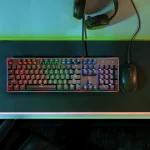 صفحه کلید مکانیکی (انگلیسی / عربی) - مشکی - برند پرودو گیمینگ Porodo gaming - تصویر 7