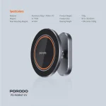 MAGSAFE MAGNETIC 3M MOUNT - BLACK - برند پرودو Porodo - تصویر 3