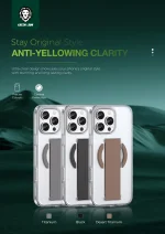MAGSAFE GRIP CASE IPHONE 16 PRO MAX - BLACK TITANIUM - برند گرین لاین Green lion - تصویر 4