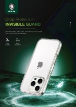 CRYSTAL CLEAR CASE IPHONE 16 PRO - CLEAR - برند گرین لاین Green lion - تصویر 13
