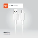 کابل یو اس بی آ به سی پی وی سی 1.2M - سفید - برند پرودو Porodo - تصویر 11