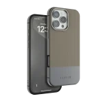 کیف چرمی CUIR TWO TONE برای iPhone 16 PRO MAX- GRAY - برند لِوِلو Levelo - تصویر 6