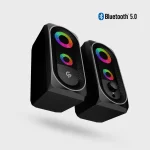 بلندگوهای استریو 10 وات - مشکی - برند پرودو گیمینگ Porodo gaming - تصویر 2