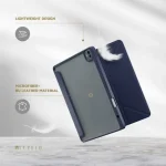 CASE CONVER CLEAR BACK HYBRID IPAD PRO 13" 2024 - آبی - برند لِوِلو Levelo - تصویر 4