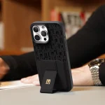 CASE GRIPSTAND MORPHIX با جای کارت برای IPHONE 16 PRO - مشکی - برند لِوِلو Levelo - تصویر 18