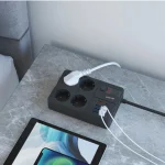 سوکت برق 7 پورت USB-A و 1 پورت PD - مشکی - برند گرین لاین Green lion - تصویر 3