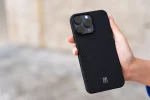 SERGEI 1500D ARAMID FIBER CASE برای آیفون 15 PRO MAX - مشکی - برند لِوِلو Levelo - تصویر 13