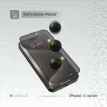 محافظ صفحه نمایش 2.5 بعدی SILK PRINT SILICONE EDGE PRIVACY SREEN FOR IPHONE 16PRO - برند لِوِلو Levelo - تصویر 6