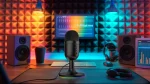 میکروفون OMNI Stream با پایه چراغ RGB 1.7M PVC CABLE ANC - BLACK - برند پرودو گیمینگ Porodo gaming