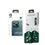 محافظ لنز دوربین سبز 9H برای آیفون 13 PRO / 13 PRO MAX - قرمز / طلایی - برند گرین لاین Green lion - تصویر 3