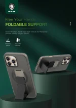 GRIP 360 MAGSAFE CASE FOR IPHONE 16 PRO - BLACK - برند گرین لاین Green lion - تصویر 3