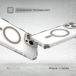 کیف CELESTE MAGSAFE با بند کراس بادی برای iPhone 16 PRO - ROSE GOLD - برند لِوِلو Levelo - تصویر 3