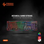 صفحه کلید مکانیکی (انگلیسی / عربی) - مشکی - برند پرودو گیمینگ Porodo gaming - تصویر 3
