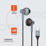 ایرفون سیمی HIFI SOUNDTEC مغناطیسی - مشکی - برند پرودو Porodo - تصویر 9