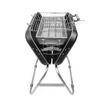 جعبه کباب پز تاشو BBQ LIFESTYLE با دسته و سه پایه - مشکی - برند پرودو Porodo - تصویر 3
