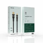 کابل شفاف USB-A به USB-C 60W 1M - مشکی - برند گرین لاین Green lion - تصویر 2