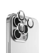لنز دوربین HD PLUS برای IPHONE 16 PRO/16 PROMAX - WHITE TITANIUM - برند گرین لاین Green lion