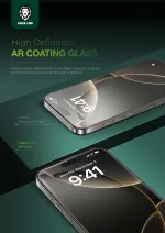محافظ صفحه ALBERT AR برای IPHONE 16 PRO - CLEAR - برند گرین لاین Green lion - تصویر 6