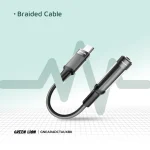 آداپتور هدفون USB-C به 3.5 AUX 12CM - مشکی - برند گرین لاین Green lion - تصویر 4