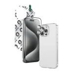 بسته 4 در 1 DEFENDER برای iPhone 16 6.1 - CLEAR - برند گرین لاین Green lion - تصویر 6