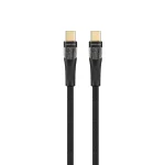 کابل شفاف USB-C به USB-C 100W 1M - مشکی - برند گرین لاین Green lion