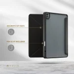 CASE CONVER CLEAR BACK HYBRID IPAD PRO 13" 2024 - BLACK - برند لِوِلو Levelo - تصویر 5