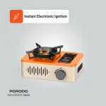 اجاق گاز مشعل قابل حمل LIFETSYLE 3200W - نارنجی/بژ - برند پرودو Porodo - تصویر 7