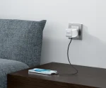 شارژر دو پورت GAN PD35W با کابل جمع شونده - سفید - برند پاورولوژی Powerology - تصویر 5