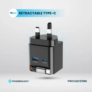 شارژر دیواری 65 واتی پاورولوژی مدل PWCUQC031