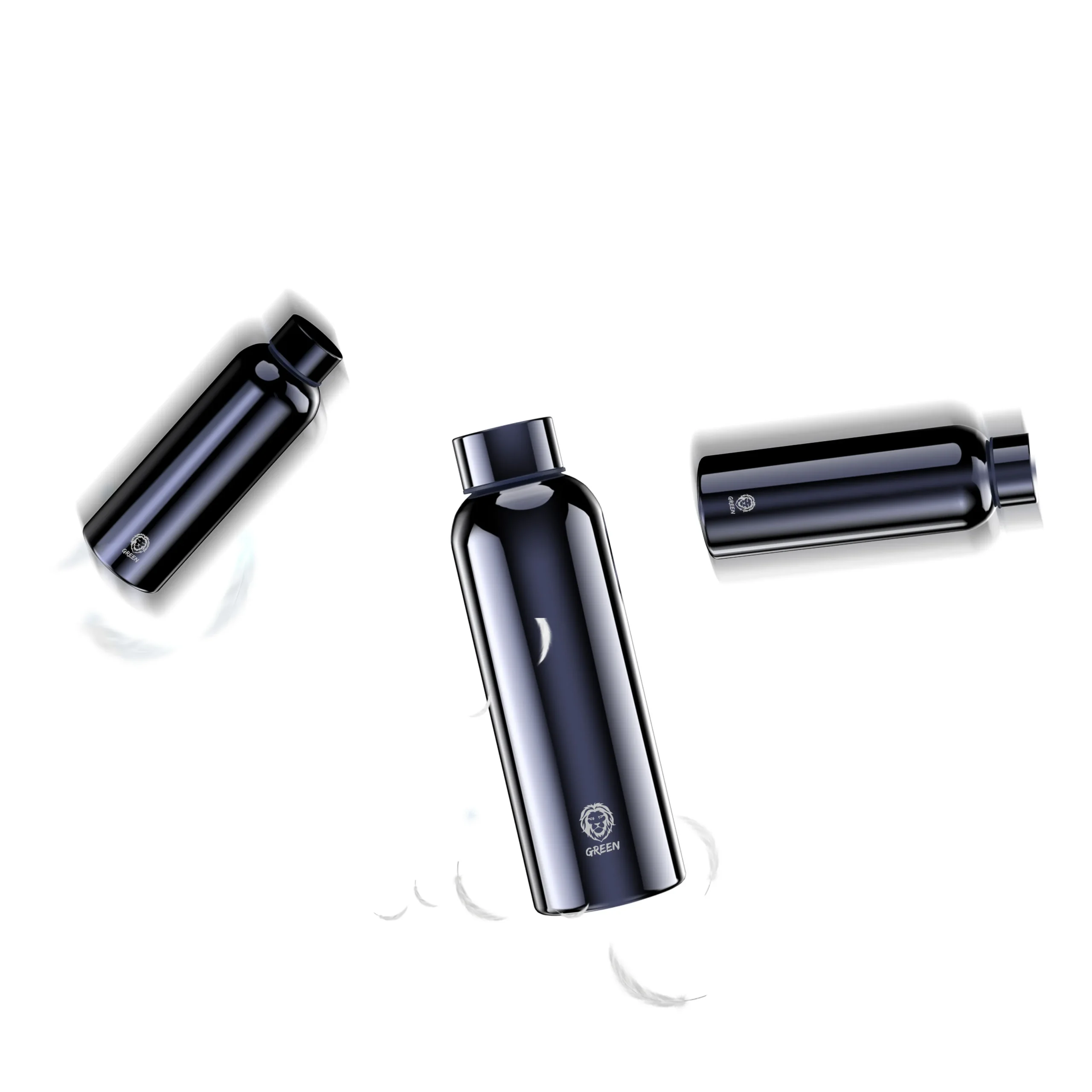 بطری آب استیل ضد زنگ سری طرح سبز 550 میلی لیتر / 18.6 اونس - آبی - برند گرین لاین Green lion بطری آب استیل ضد زنگ سری طرح سبز 550 میلی لیتر / 18.6 اونس - آبی - برند گرین لاین Green lion - تصویر 1