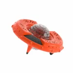 7 SOUNDTEC DISCO LED LIGHT بلندگوی شناور ضد آب 100W IP6 - نارنجی - برند پرودو Porodo - تصویر 2