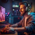 هدست گیمینگ گرین لاین مدل GNK10RGB رنگ مشکی